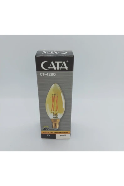 Cata Ct-4280 Amber E14 4w Led Ampül - Resim 4