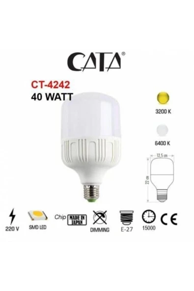 Cata Ct-4242 Torch Led Ampul 40w ürün görseli 1