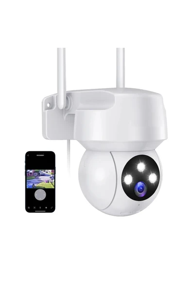 Cata Dış Mekan Gece Görüşlü 360 Derece Wifi Akıllı Ip Kamera - Ct-4051 ürün görseli 1