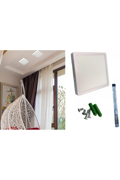 Cata 18W BEYAZ S.Ü.KARE LED PANEL (BEYAZ KASA) ürün görseli 1