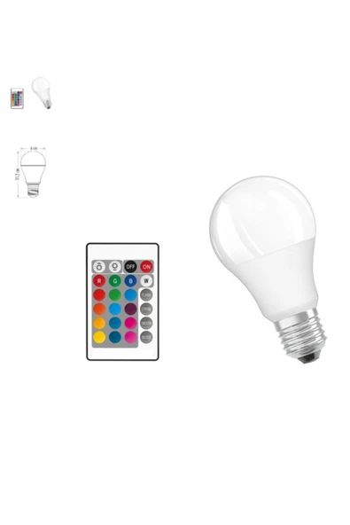 Cata Ct-4058 Uzaktan Kumandalı Led Ampul Rgb E27 4000k ürün görseli 1