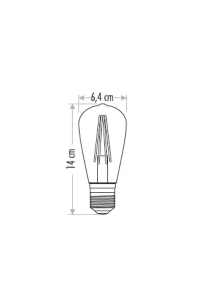 Cata 8w E27 Amber Renk Rustik Led Ampul Ct-4290 - Resim 2