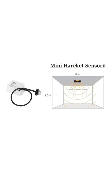 Cata Ct-9188 Mini Tip Sensör Sıva Altı Sensör 360 Derece 800W - Resim 2