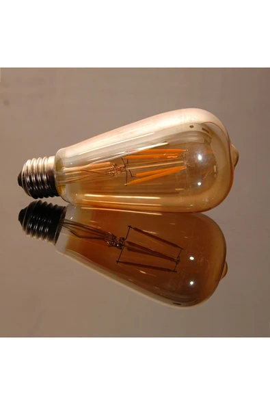 Cata 8w E27 Amber Renk Rustik Led Ampul Ct-4290 - Resim 3
