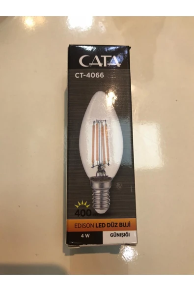 Cata -4066 4w Edıson Led Düz Buji Ampul ürün görseli 1
