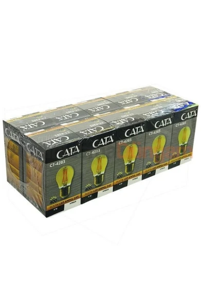 Cata 10'lu Paket 4w Rustik Led Ampül E27 - Amber ürün görseli 1