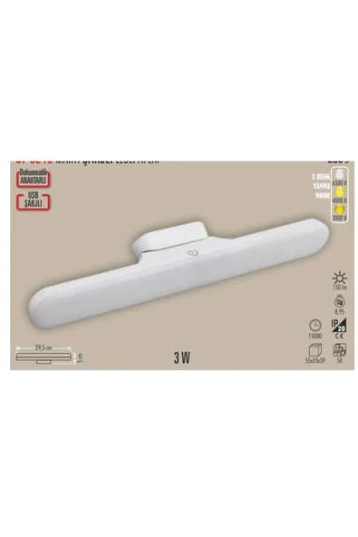 Cata CT-5249 Martı Şarjlı Ledli Aplik ürün görseli 1