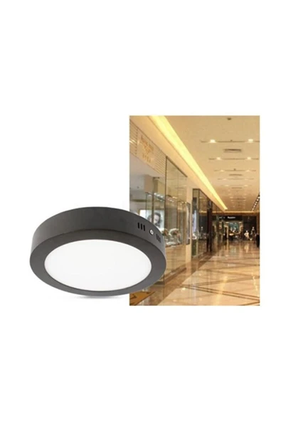 Cata Ct-5235 Siyah Kasa Sıva Üstü Led Armatür(18W) - Beyaz Işık ürün görseli 1