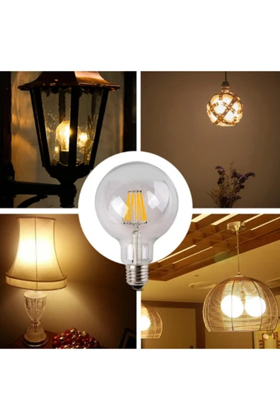 Cata 5 ADET CATA CT 4354 6W G95 Glop Led Ampül  3000K Gün Işığı ürün görseli 1