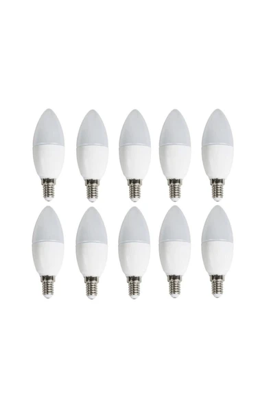 Cata 10'lu Ct-4083 Led Ampul-ince E14 Duy-avize Ampülü-beyaz Işık 6400k ürün görseli 1