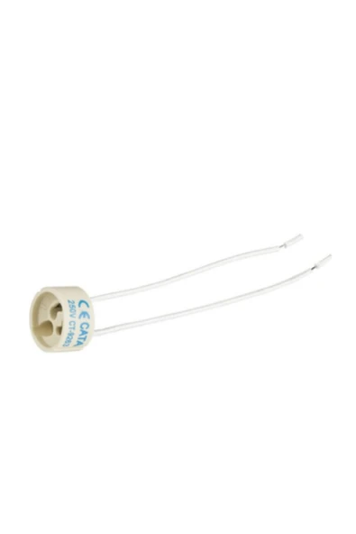 Cata GU-10 Porselen Duy 12 cm Kablo 220V-250V ct-9263 20'li ürün görseli 1