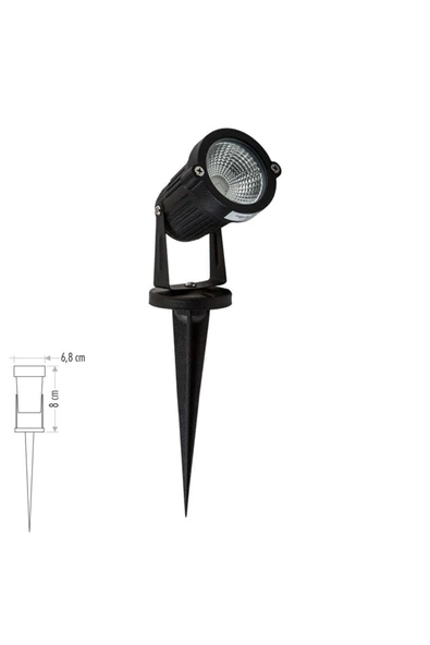 Cata 5 Watt Kazıklı Led Bahçe Aydınlatma Armatürü Ct-7300 3200k (gün Işığı) ürün görseli 1