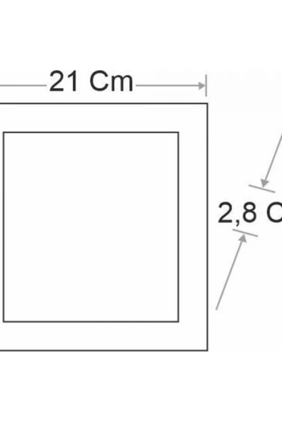 Cata Sıva Üstü Led Panel Gün Işığı ürün görseli 1