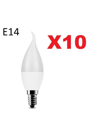 Cata 10 Adet Ledli Kıvrık Buji Ampul 7 Watt Günışığı Renk ürün görseli 1