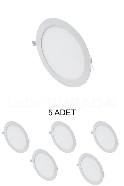 Cata CT-5148 Slim Led Panel 15W Beyaz - 5’li Paket ürün görseli 1