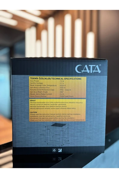Cata Ct-7314 Tibet Solar Set Üstü 75W - Resim 4