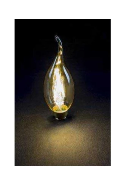Cata 4281 Avizeler Için Ince Duylu Rustik Led Ampul 4w Amber Renk 5 Adet ürün görseli 1