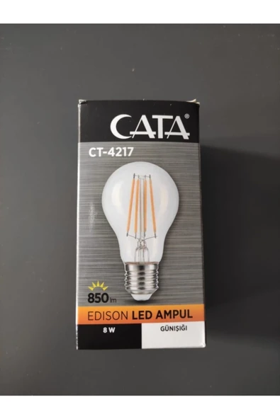Cata 6 Adet Ct-4217 8w Flament Led Ampul ürün görseli 1