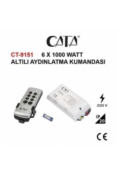Cata Ct-9151 6'lı Avize Aydınlatma Kumandası ürün görseli 1