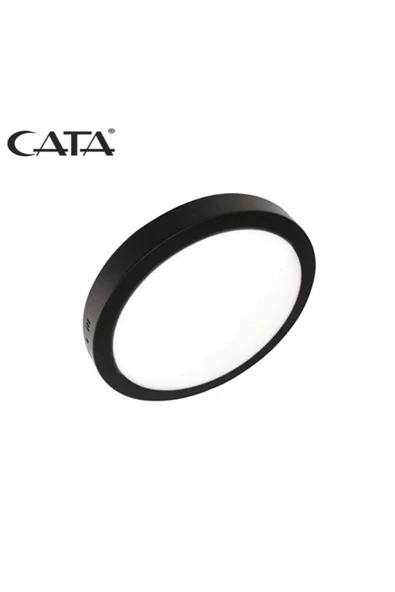 Cata CT-5238 30W Panel LED Armatür Siyah Yulvarlak Sıva Üstü Metal Kasa Beyaz Işık 6400K ürün görseli 1