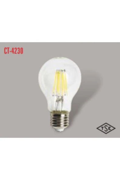 HititElektrik Catacata Uzun Flament 2700k Sarı Işık E27 Rustik Ampül Ct-4230 ürün görseli 1