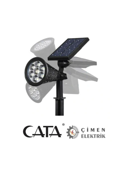 Cata CT 7310 7W Güneş Enerjili Bahçe Armatürü 3200K Gün Işığı ürün görseli 1