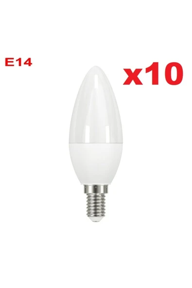 Cata 10 Adet Ledli Düz Buji Ampul 8 Watt Günışığı Renk ürün görseli 1