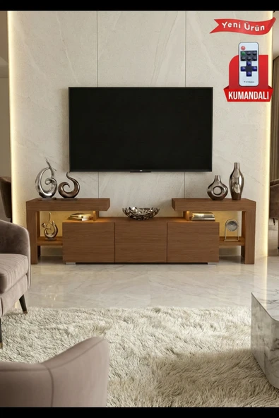 BURC LEDLİ TV ÜNİTESİ 200 CM ürün görseli 1
