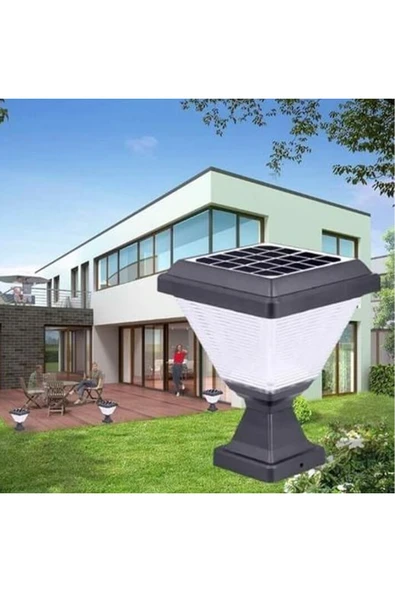 Cata CT-7315 30W Solar Bahçe Lambası Set Üstü Dış Mekan Aydınlatma Armatürü 6400K Beyaz Işık ürün görseli 1