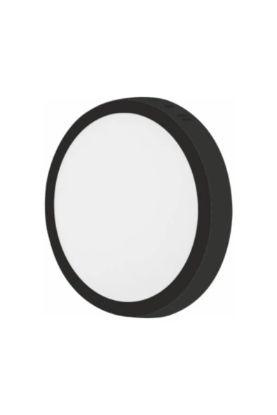 Cata Ct-5235 18w Panel Led Armatür Siyah Yuvarlak Sıva Üstü Metal Kasa Günışığı 3200K ürün görseli 1