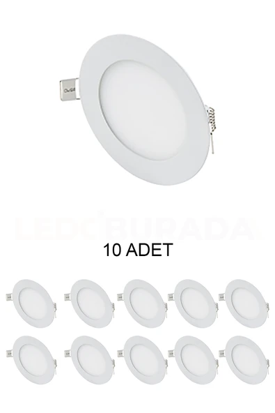 Cata Ct-5144 Slim Led Panel 3w Beyaz - 10’lu Paket ürün görseli 1