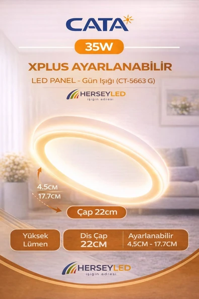 Cata 35w X Plus Led Panel (GÜNIŞIĞI) ürün görseli 1