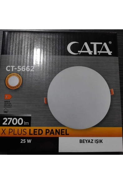 Cata Ct-5662 25 Watt X Plus Led Panel Beyaz Işık ürün görseli 1