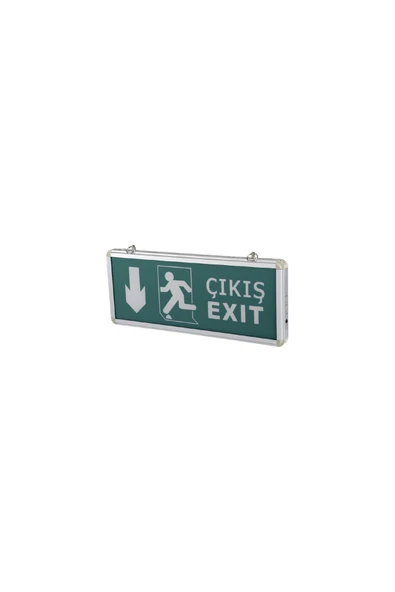 Tamer Elektrik Cata Exit Armatür Ledli 3 Saat Şarjlı Ct-9167 (exıt-çıkış-aşağı Ok-k.adam) ürün görseli 1