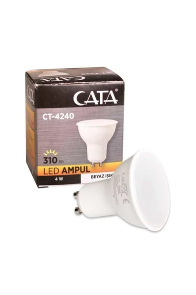 Cata Ct-4240 5 Watt Gu10 Starter Duylu Ampul Beyaz ürün görseli 1