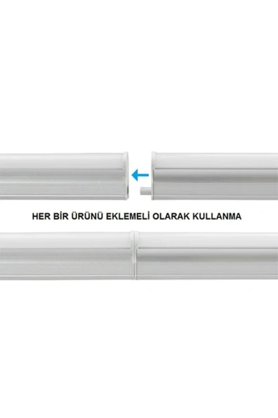 Cata 4w T5 6400k Beyaz Işık Eklenebilir Anahtarlı Ledli Bant Armatür Ct-2466 ürün görseli 1