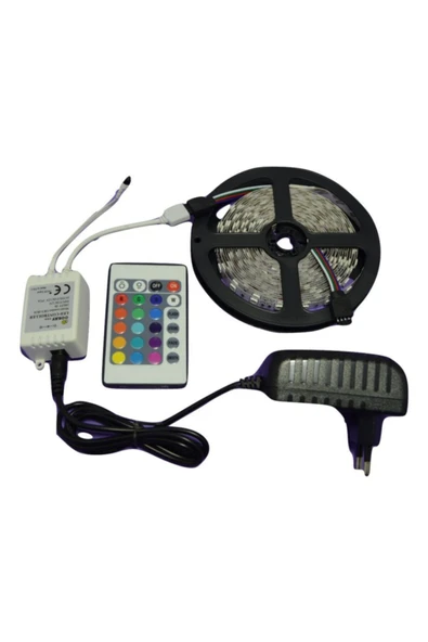 Cata Rgb Şerit Led Seti 5mt (Led+Trafo+Rgb Kumanda) ürün görseli 1