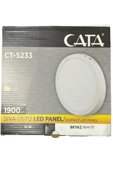 Cata CT-5233 18W 6400K (Beyaz Işık) Sıva Üstü Led Panel (2 Adet) ürün görseli 1