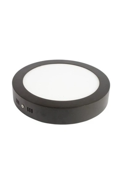 Cata Ct-5235 18 Watt Sıva Üstü Yuvarlak Siyah Kasa Led Panel Armatür 6400k Beyaz ürün görseli 1