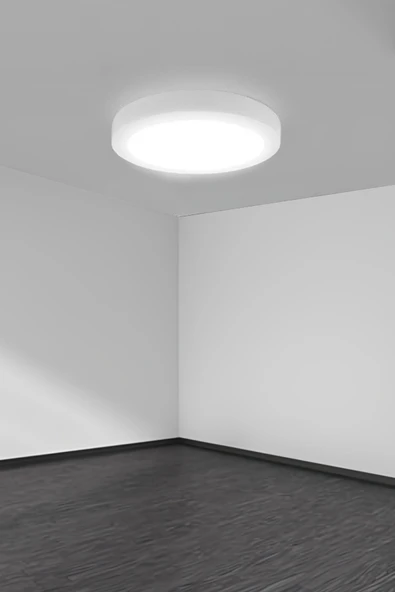 Cata 10 Adet Ct-5233 Beyaz 18w Yuvarlak Sıva Üstü Panel Led Beyaz ürün görseli 1