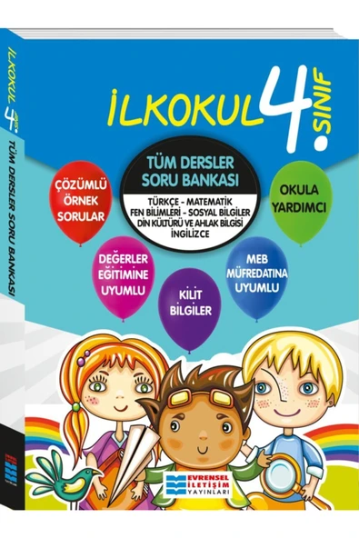 4. Sınıf Tüm Dersler Soru Bankası / Kolektif / Evrensel İletişim Yayınları ürün görseli 1