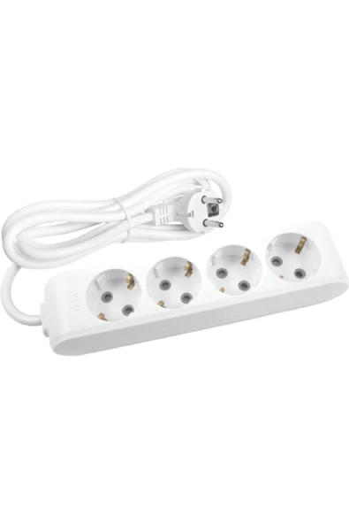 VİKO Multi-let Dörtlü Priz Topraklı Kablolu Çocuk Korumalı - 3 Metre (3 MT) 90113403 ürün görseli 1