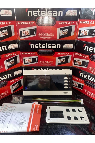 Netelsan M.U.AVR.00001 Alvara 4.3'' Renkli Şube Görüntülü Diafon ürün görseli 1