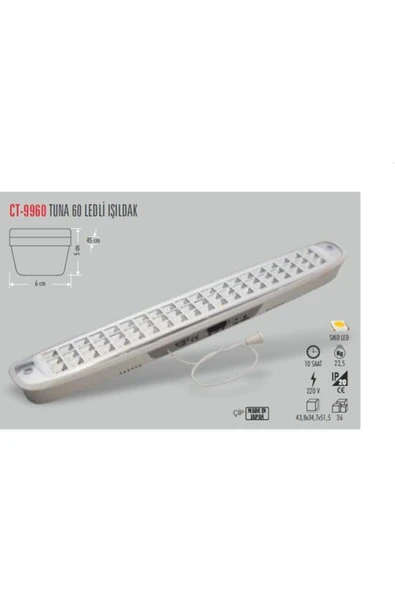 Cata CT-9960 CATA 60 LEDLİ IŞILDAK ürün görseli 1