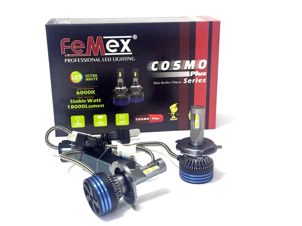 FEMEX COSMO PLUS H4 Yeni Nesil Güçlendirilmiş Led Far Xenon Led Headlight ürün görseli 1