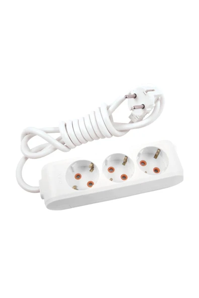 VİKO Viko Multi-let Üçlü Priz Topraklı Kablolu-2 Metre ürün görseli 1