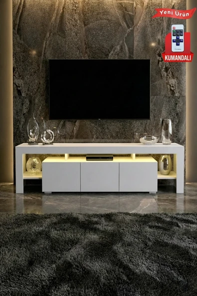 KALE LEDLİ TV ÜNİTESİ 200 CM ürün görseli 1