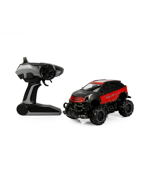 1:18 Uzaktan Kumandalı 4x4 Crazy Off-Road Araba 32121 Kırmızı Siyah ürün görseli 1