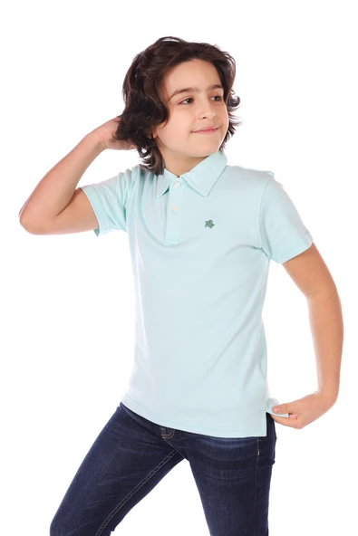 Toontoy Erkek Çocuk Polo Yaka Düğmeli Kısa Kollu Tişört ürün görseli 1