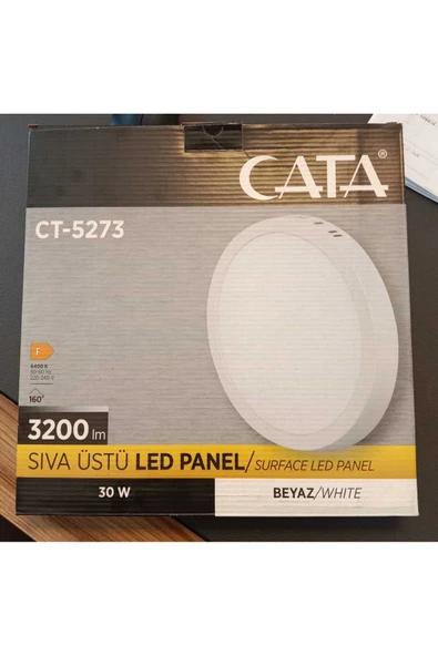 Cata 30W sıva üstü led armatür beyaz ürün görseli 1
